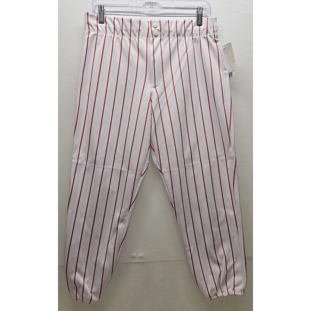 Intensity By Soffe Women's Softball Pants Large White Red Pinstripe NWT Athletic